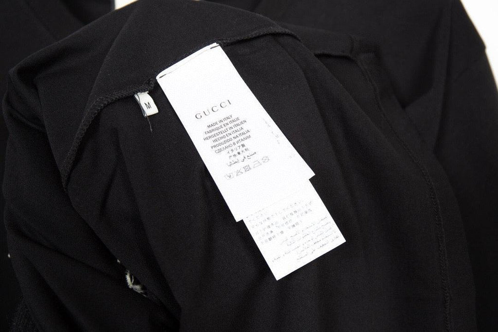 Gucci T-Shirt Without Collar | Black Cotton Tee – Effortless Style