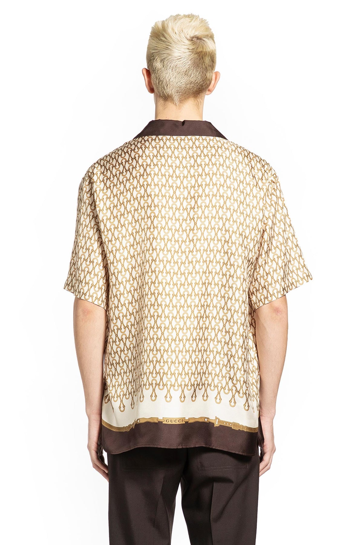 Equestrian Silk Twill Bowling Shirt