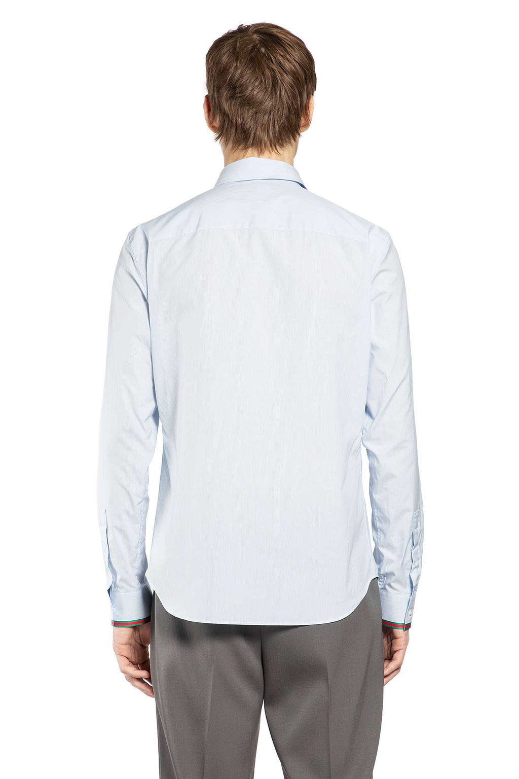 Striped Cotton Shirt with Web
