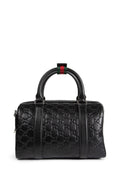 GG Emblem Small Leather Duffle Bag