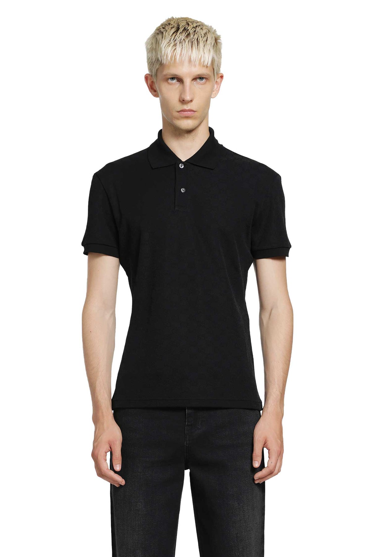 GG Technical Jersey Jacquard Polo Shirt