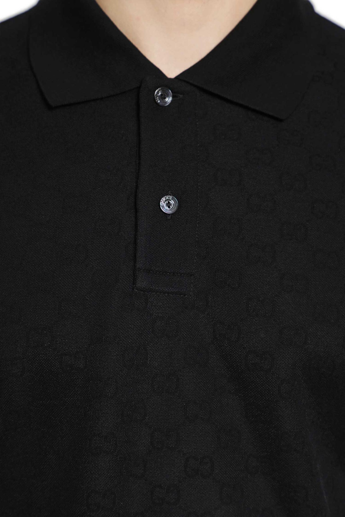 GG Technical Jersey Jacquard Polo Shirt